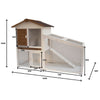 @pet @pet lapin loft tommy 140x65x100 cm blanc et brun 20072
