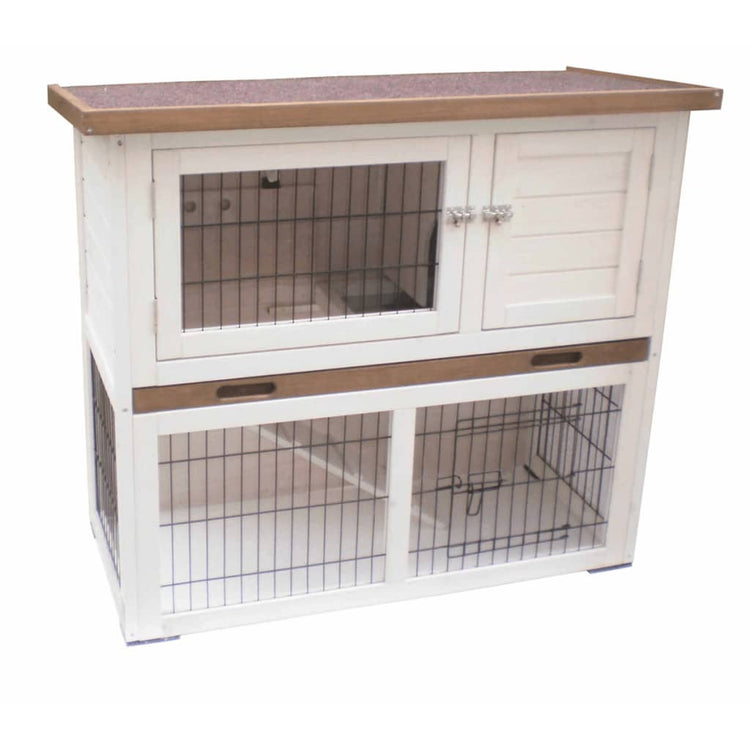 @Pet @pet lapin loft kiki 92x45x80 cm blanc et brun 20077