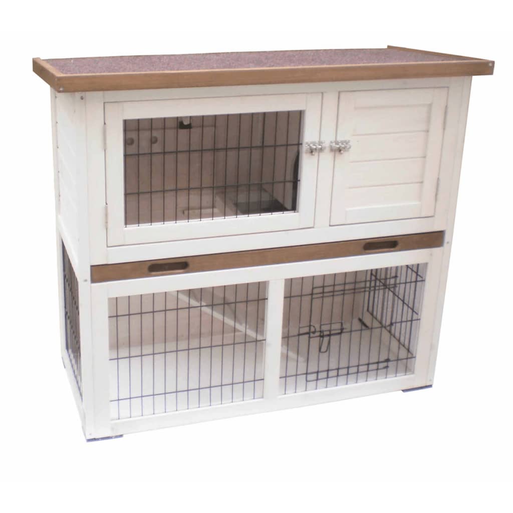 @Pet @pet lapin loft kiki 92x45x80 cm blanc et brun 20077
