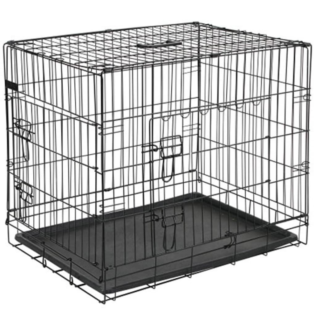 @pet @pet banc de chien 92.5x57.5x64 cm en métal noir 15003