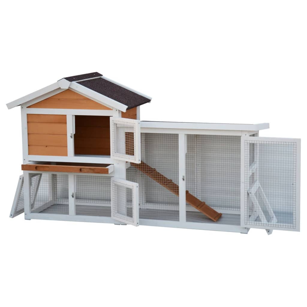 @pet @pet lapin loft Queensland 147x53x85 cm blanc et marron