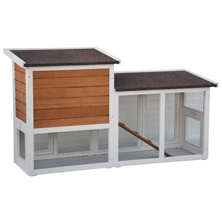 @pet @pet lapin loft villa 147x50x80 cm blanc et marron