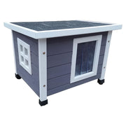 @pet @pet chat loft for Outside XL 68.5x54x51.5 cm Gris et blanc en bois et blanc - afbeelding 1
