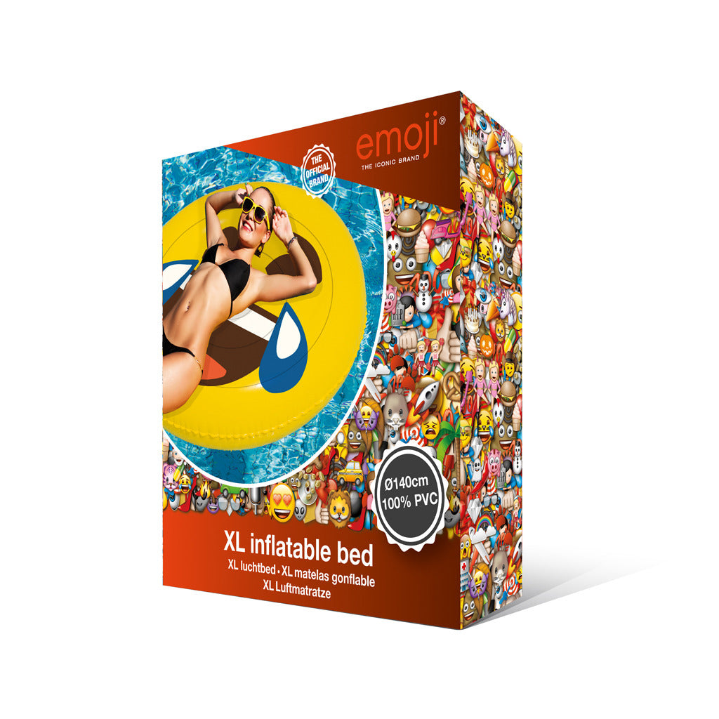 Figure gonflable de base face emoji face lol 140 cm