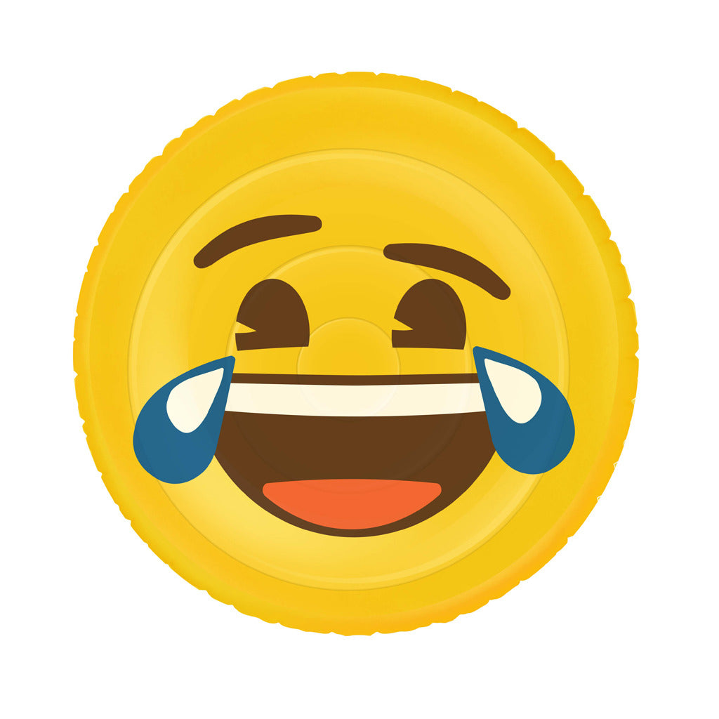 Figure gonflable de base face emoji face lol 140 cm