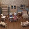 La chambre à coucher en kit de meubles de la maison de la souris. 6+