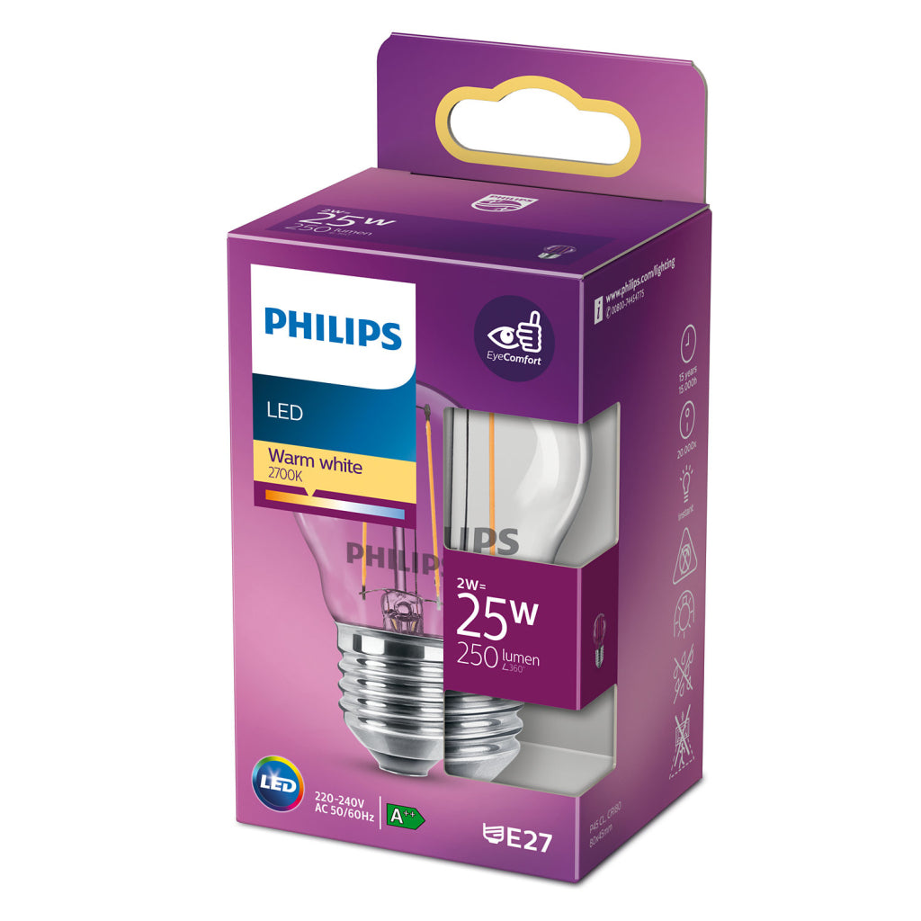 Philips LED peut lamp 25W E27 White chaud