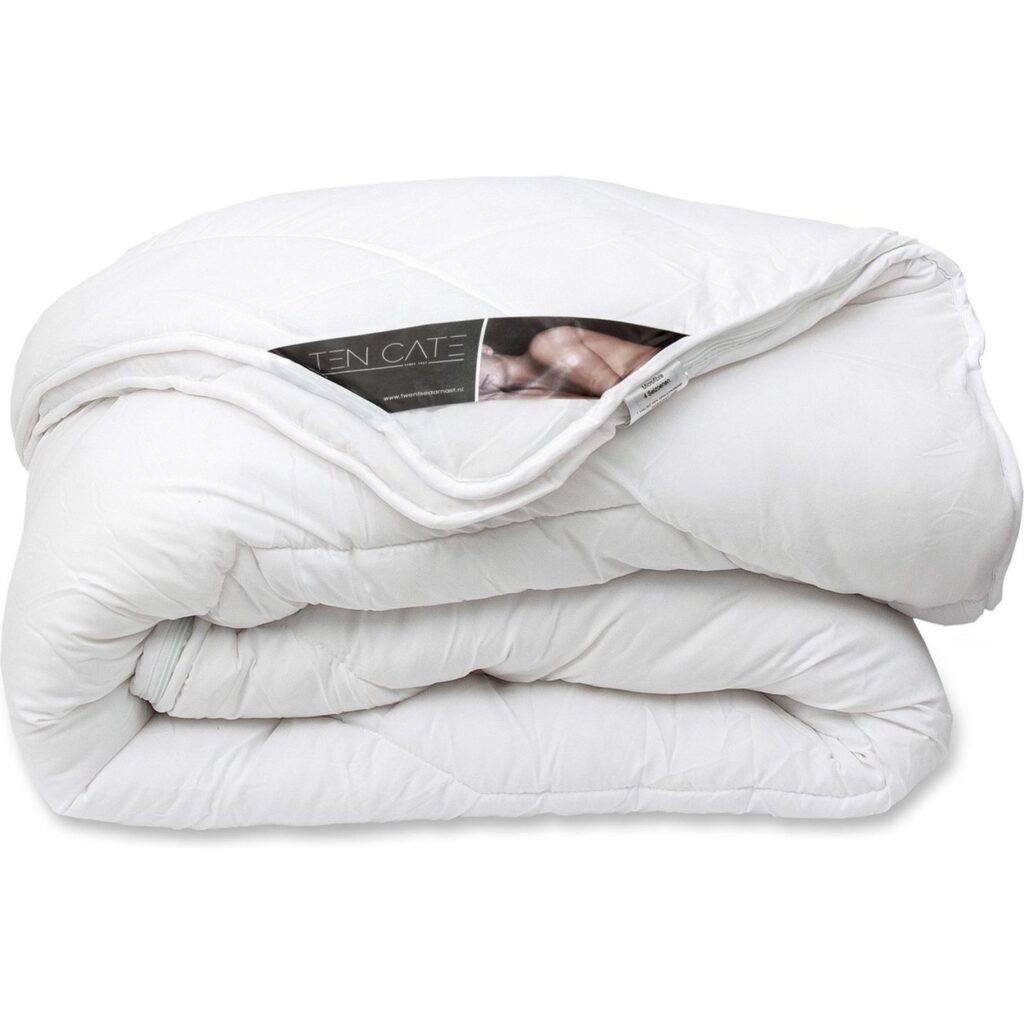 Dix cate dix cate luxe 4 saisons duvet 200x200 cm avec goujons de presse blanc