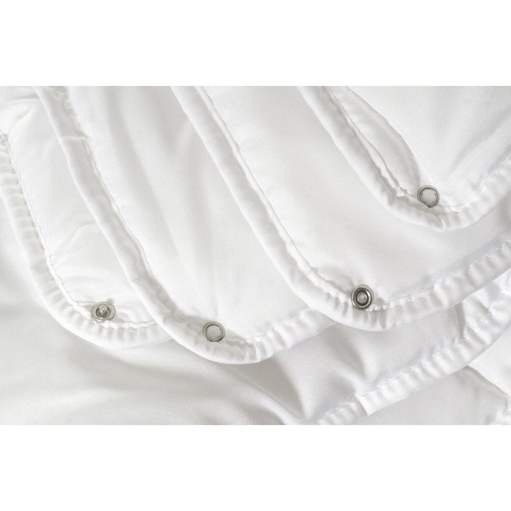 Dix cate dix cate luxe 4 saisons duvet 200x200 cm avec goujons de presse blanc