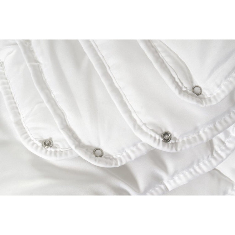 Dix cate dix cate luxe 4 saisons duvet 200x200 cm avec goujons de presse blanc