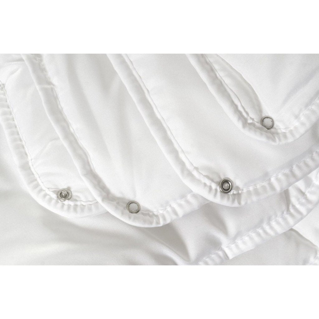 Dix cate dix cate luxe de luxe 4 saisons 240x200 cm avec boutons de presse blanc