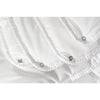 Dix cate dix cate luxe de luxe 4 saisons 240x220 cm avec boutons de presse blanc
