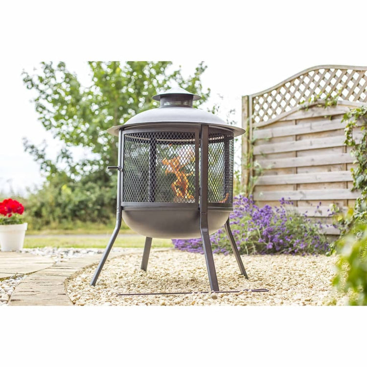 Redfire Redfire Vuurkorf Kansas autour de Black Steel 85019