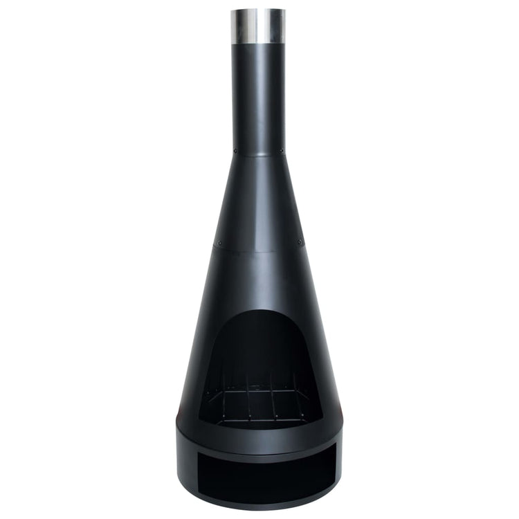 Fiche rouge feu rouge Kingston 43x120 cm en acier noir noir