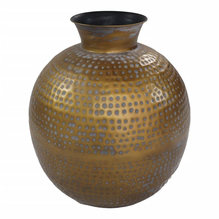 Collection HSM HSM Collection Vase Padua Groot 40x45 CM Gold and Gray