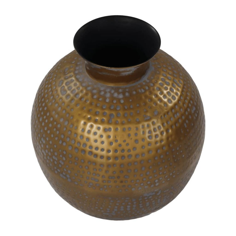 Collection HSM HSM Collection Vase Padua Groot 40x45 CM Gold and Gray
