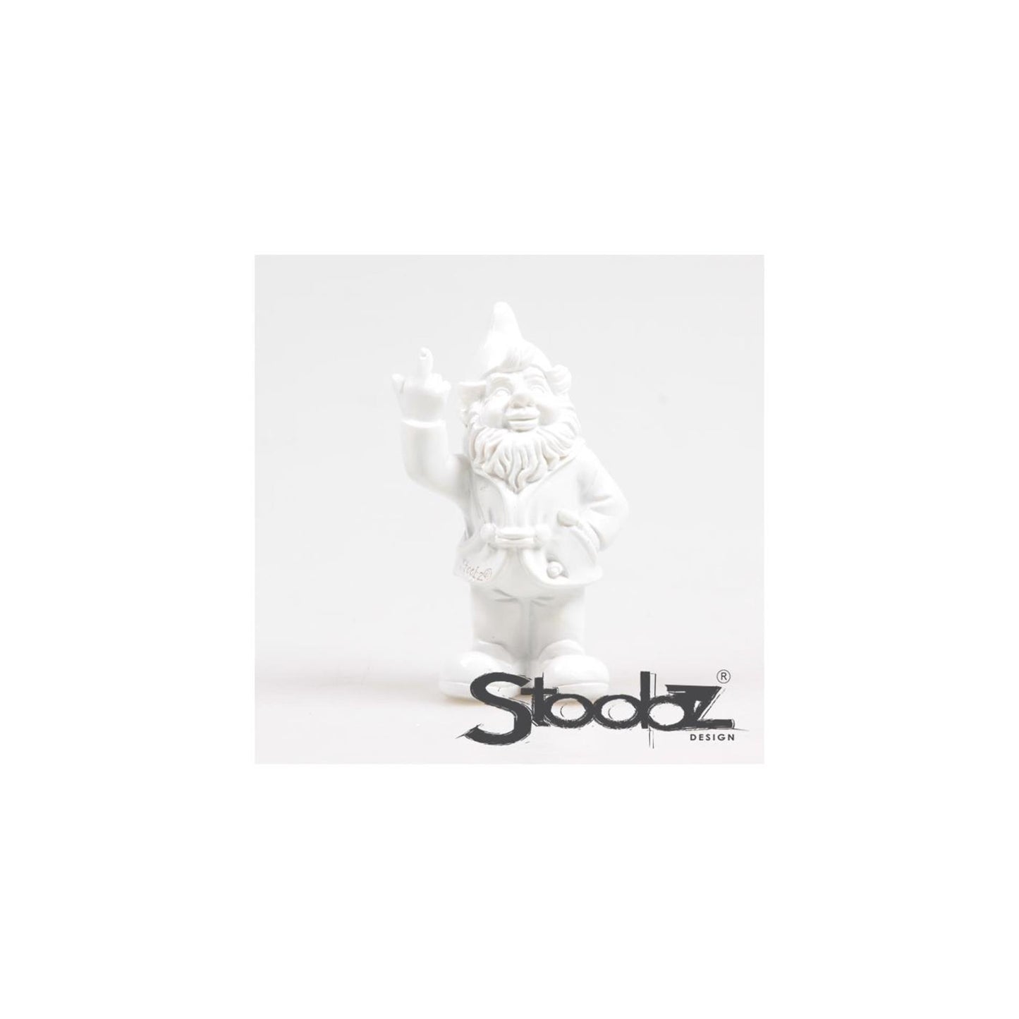 Stoobz gnome va te faire foutre blanc 10cm