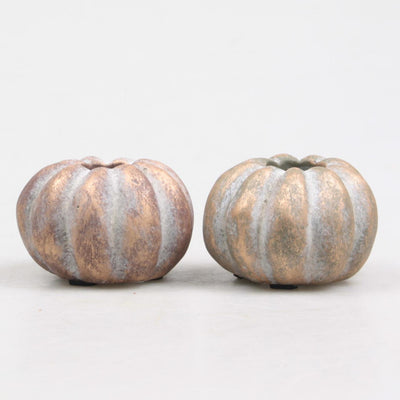 Bougeoir décoration inspiré de la saison citrouille 7,5x7,5x5cm