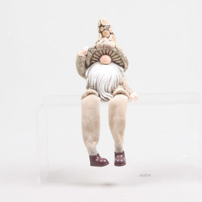 Décorations inspirées de la saison, souche de gnome, jambes pendantes, 7x6x11cm