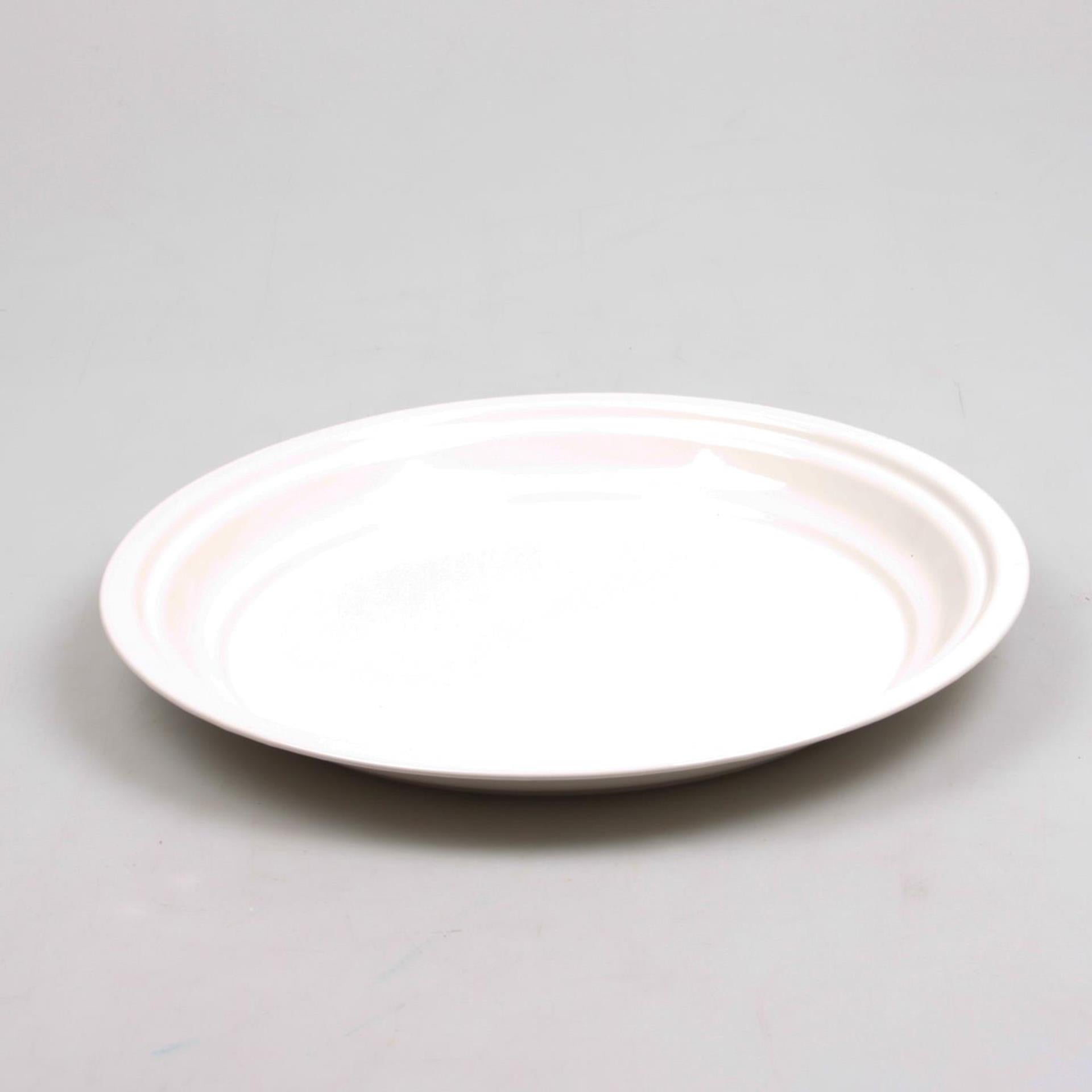 Assiette de collection Zinc zinc crème 30x2,5cm