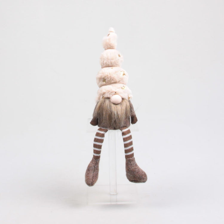 Décorations inspirées de la saison Gnome Toby avec jambes pendantes 7x7x33cm