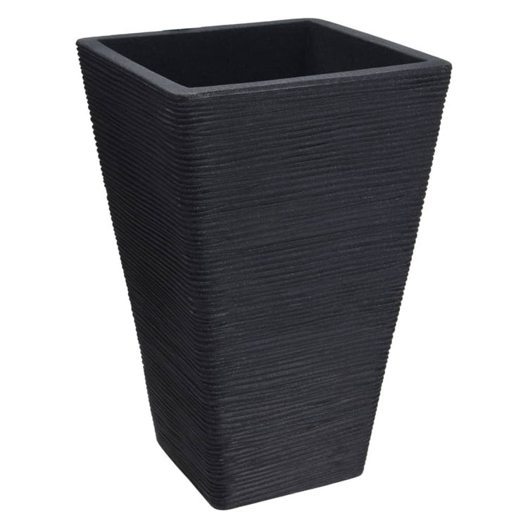 Progarden Progarden Flowerpot Ribbed 55 cm anthracite -colored