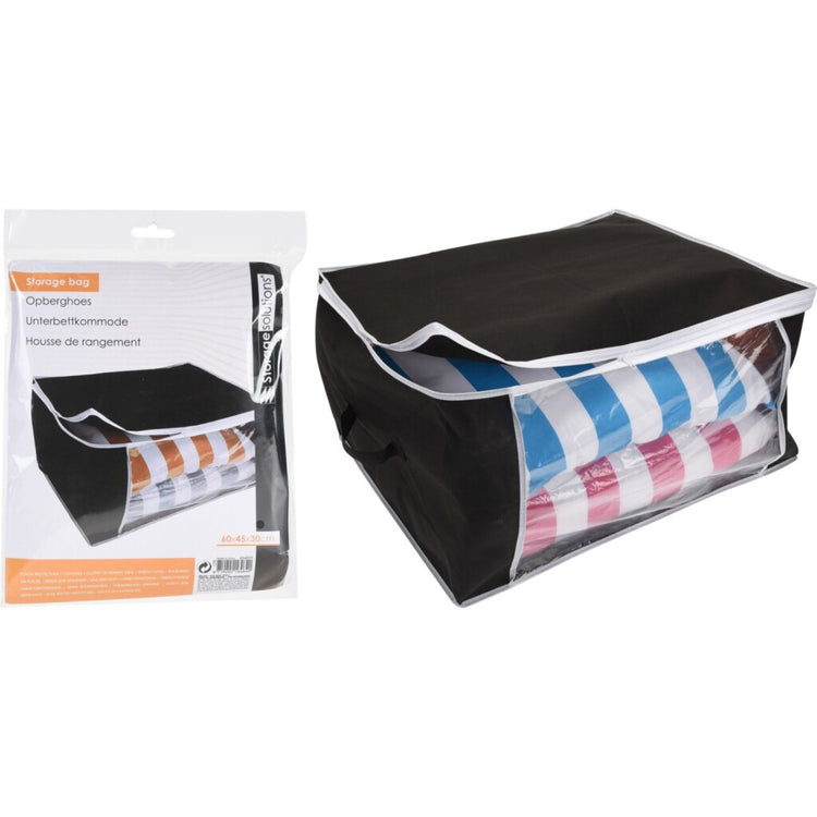 Solutions de stockage Solutions de stockage Cover de stockage 60x45x30 cm noir transparent