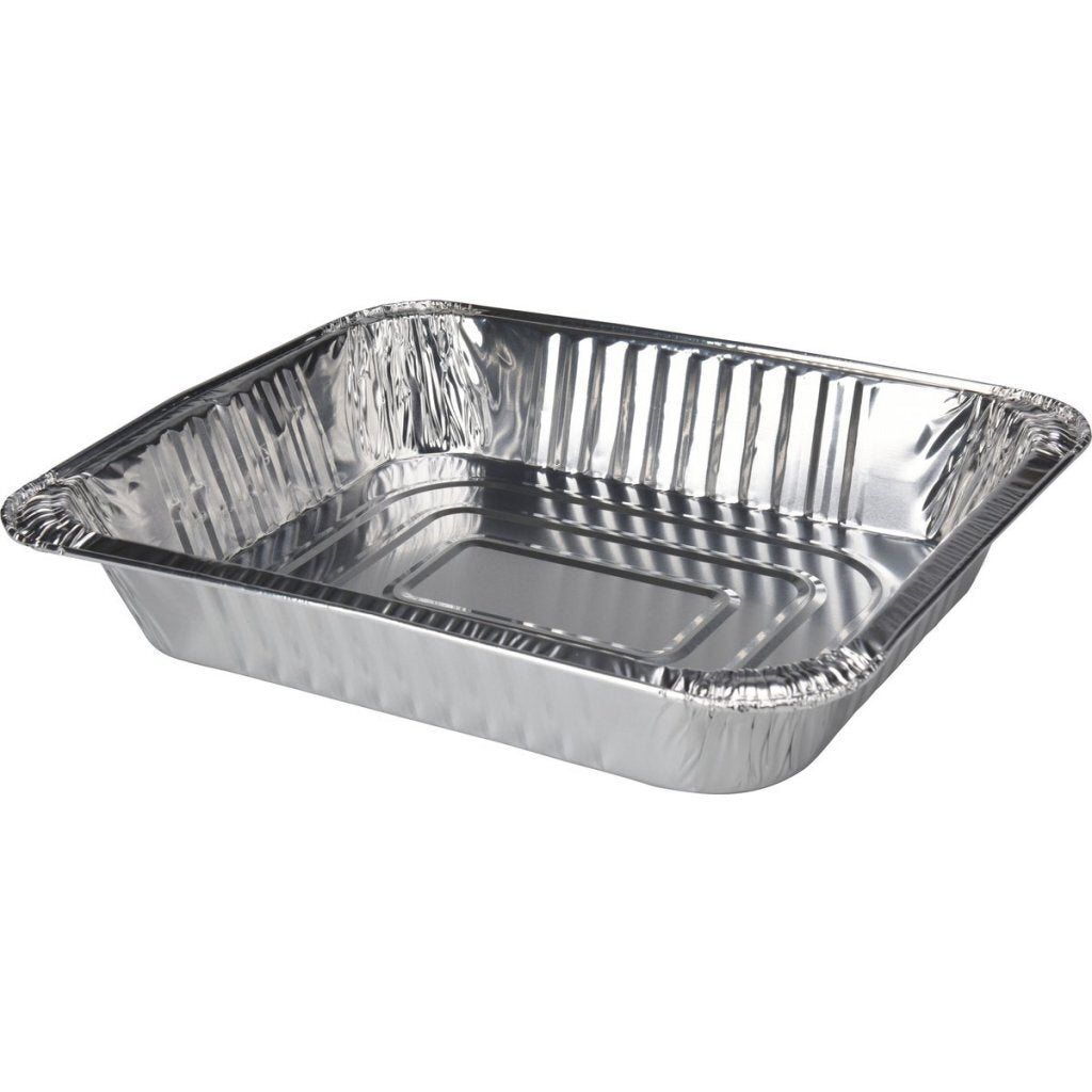 Boîte à grillades en aluminium BBQ 32x26x6 cm 2 pièces