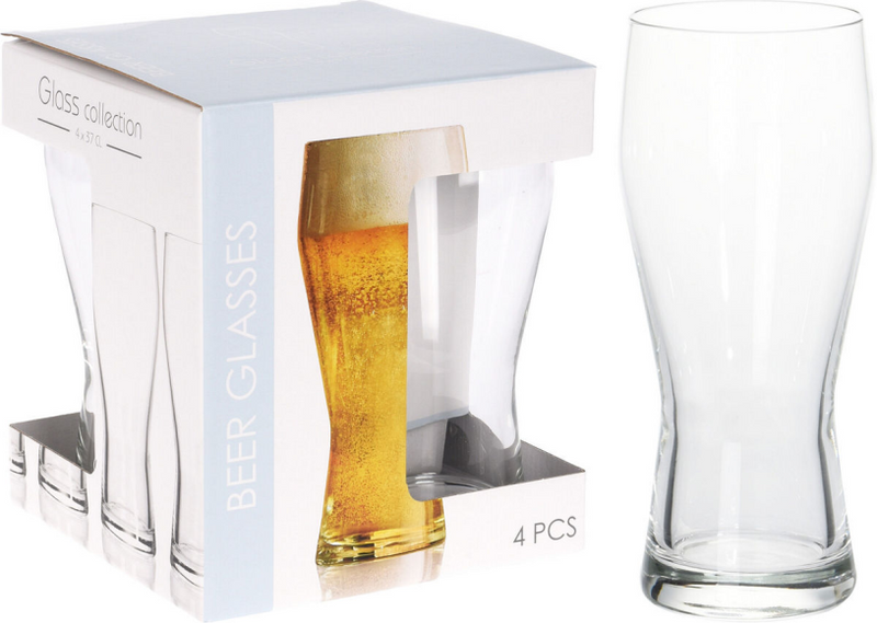 Verre de bière divers 400 ml 4 pièces