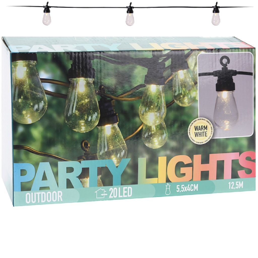 Progarden Progarden Party Lighting Set avec 20 lampes LED 4,5 V
