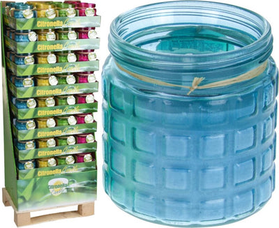 Style Homestyle Homestyle Citronella Bougie en verre en verre Brûères