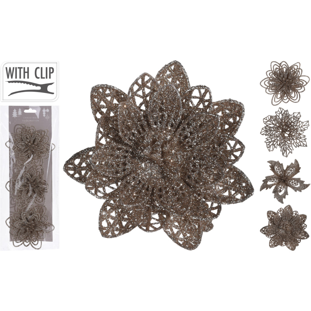 Clip de décoration de fleurs diverses 10 cm 3e