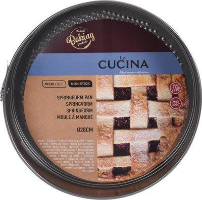 Moule rond La cucina 28cm revêtement antiadhésif avec bord amovible