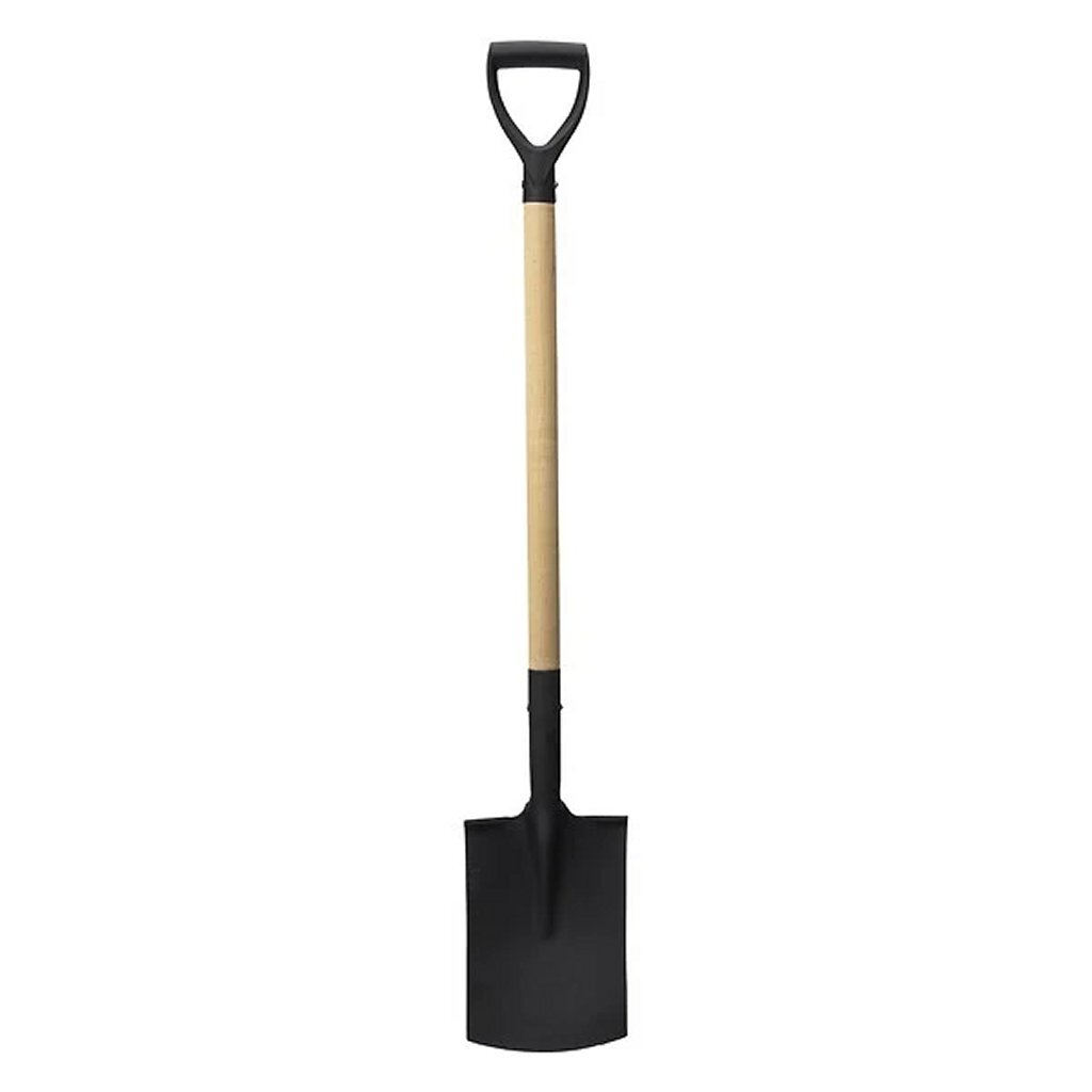 Pelle de jardin Pro avec manche en bois 115 cm bois noir