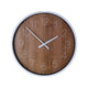 Autres marques horloge murale analogique 25 cm motif bois argent