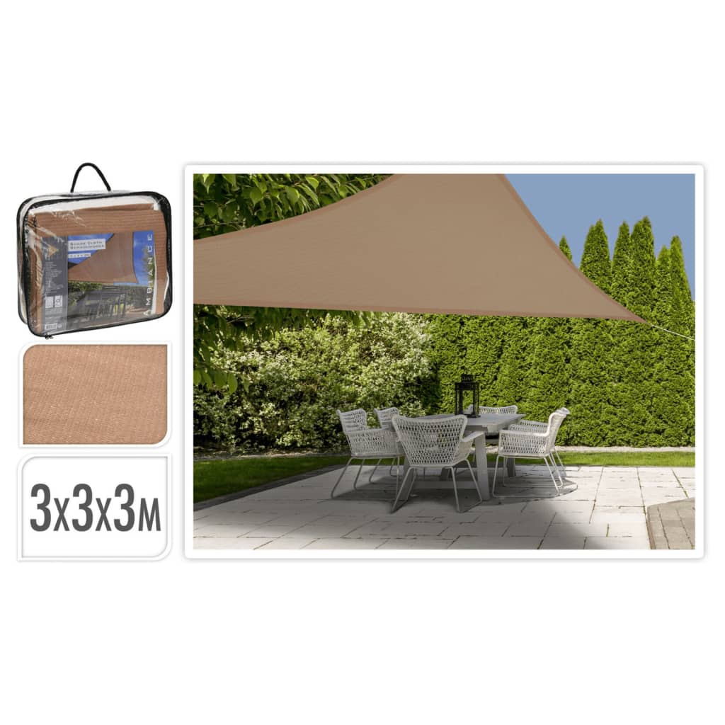 Progarden Progarden Shade Tissu triangulaire 3x3x3m Sable -Colored