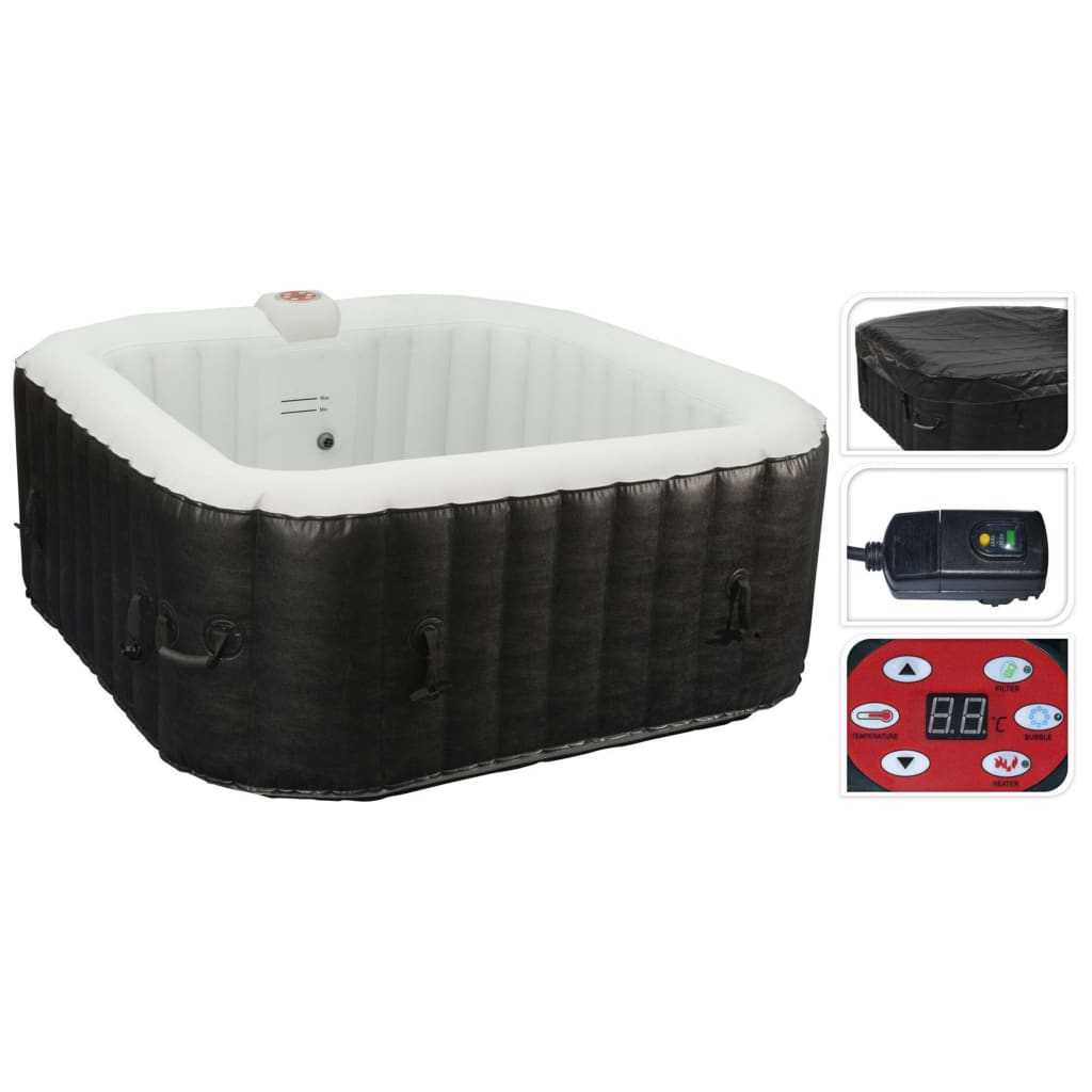 Xq max xq max baisseur gonflable 145x145x65 cm noir et blanc