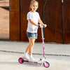 Xq max xq étape max pliable avec frein à pied rose et blanc