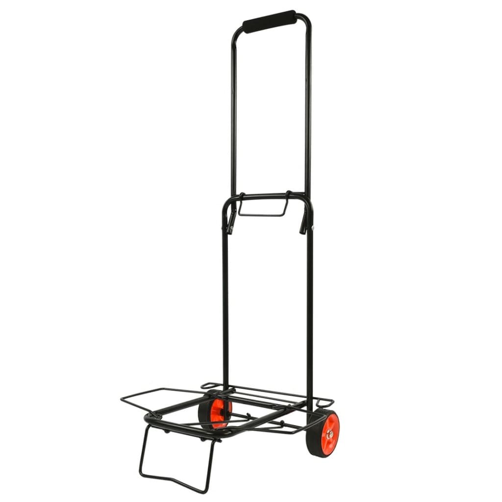 Chariot à bagages pliables de Proplus 30 kg en acier noir