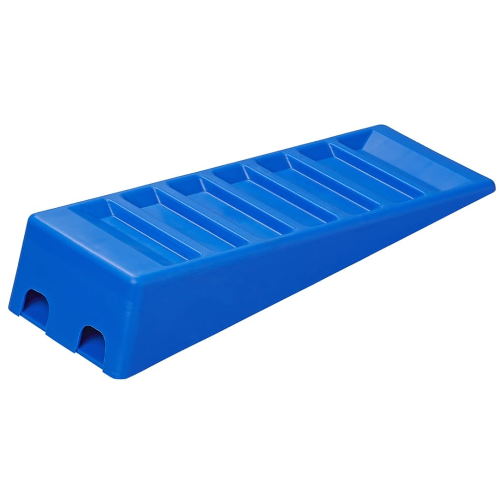 PROPLUS Ensemble de nivellement des caravanes en 2 parties 75 mm bleu en plastique