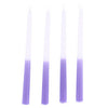 Autres marques Dip Dye Candle cire lilas 30,5x2,2 cm 4 pièces