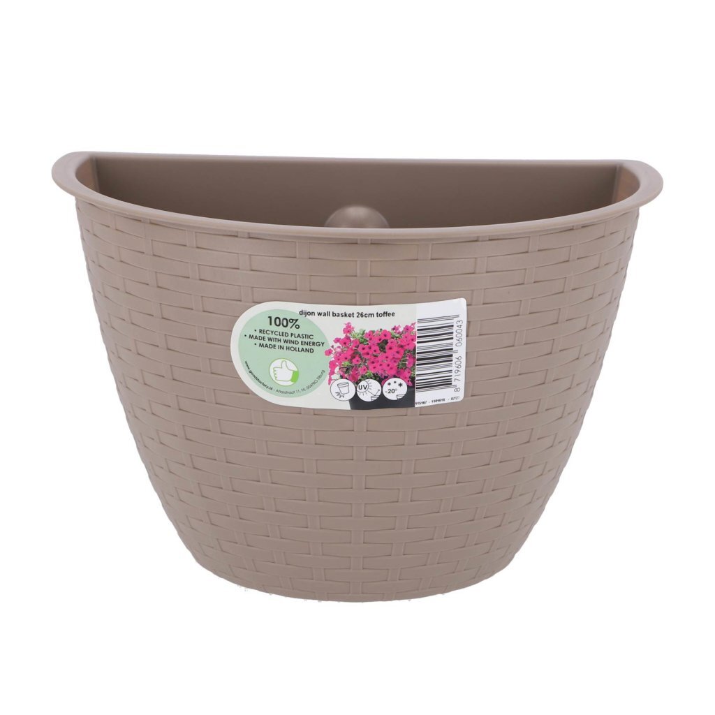 Autres marques jardinière murale Dijon 26 cm taupe