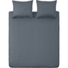 Dix cate coton satin simple couette couvercle de couverture 140x200 220 cm bleu foncé