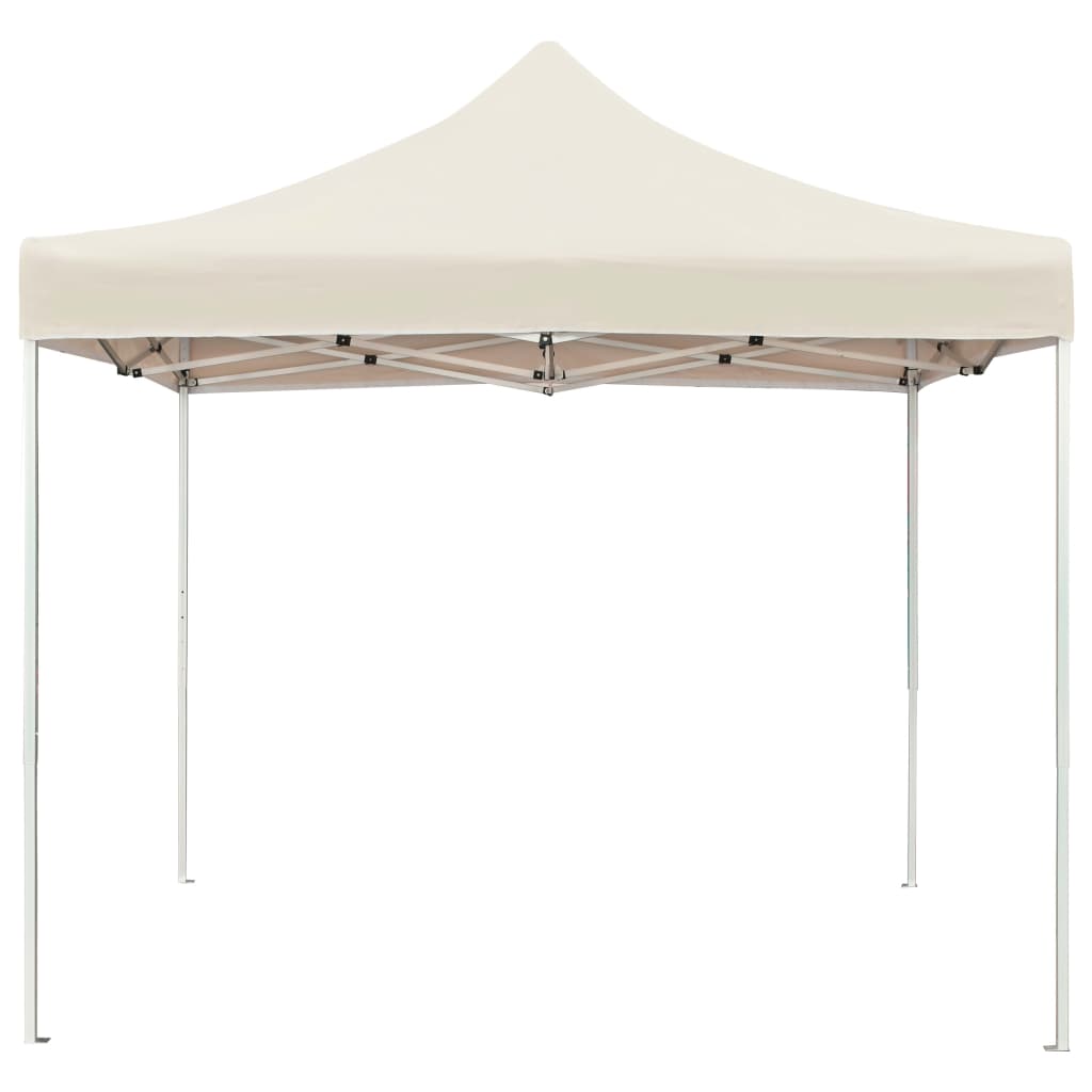 Vidaxl PartyTent pliable professionnellement pliable 3x3 m crème d'aluminium