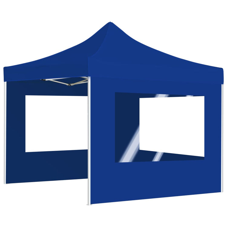 Vidaxl PartyTent pliable avec des murs 3x3 m en aluminium bleu