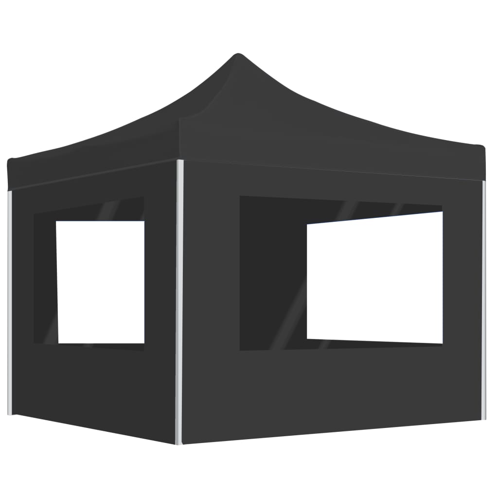 Vidaxl PartyTent pliable avec des murs anthracite en aluminium 3x3 m