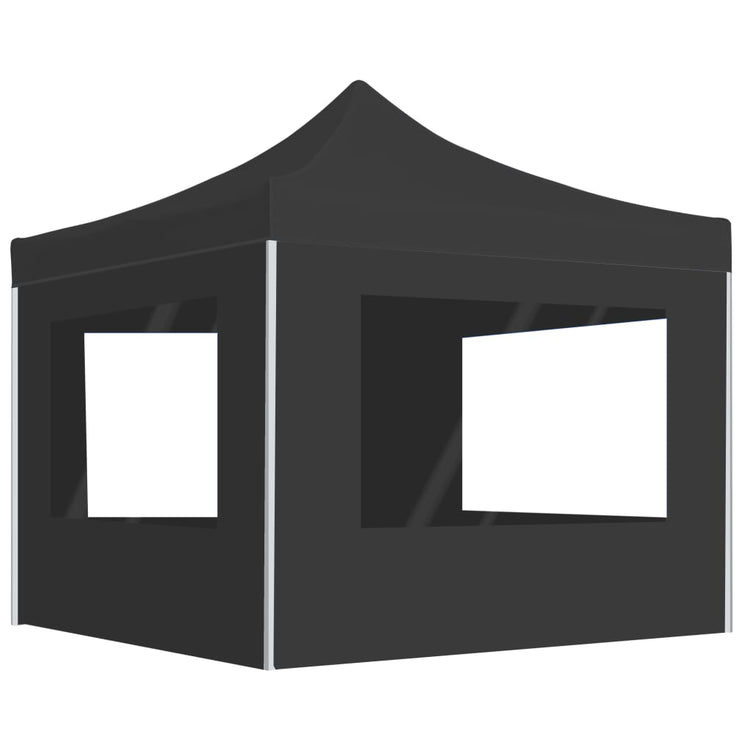 Vidaxl PartyTent pliable avec des murs anthracite en aluminium 3x3 m