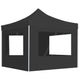 Vidaxl PartyTent pliable avec des murs anthracite en aluminium 3x3 m