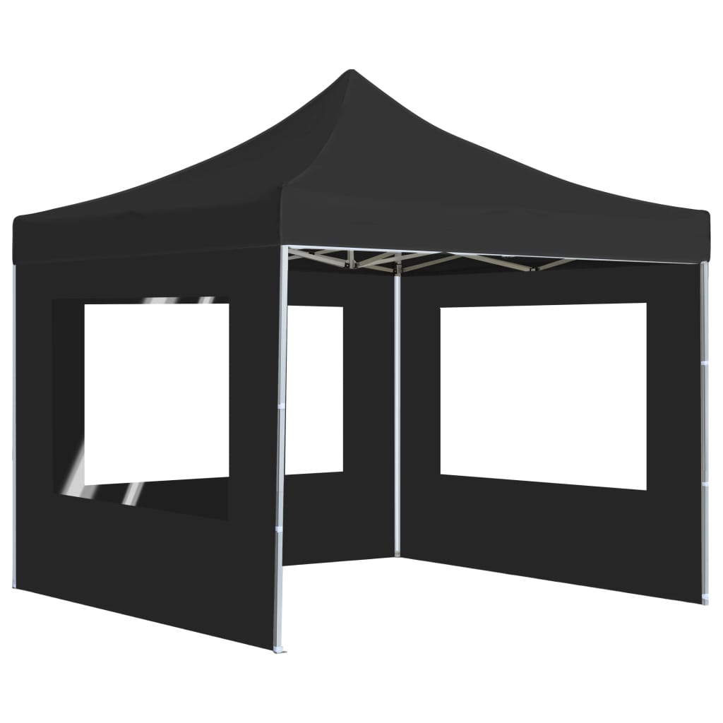 Vidaxl PartyTent pliable avec des murs anthracite en aluminium 3x3 m