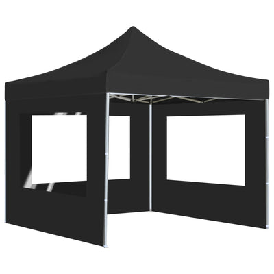 Vidaxl PartyTent pliable avec des murs anthracite en aluminium 3x3 m